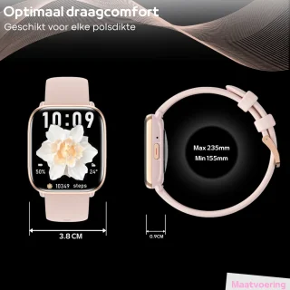 FOXLY® Smartwatch X12 HD Touchscreen Roze