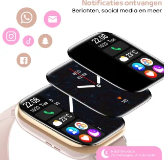 FOXLY® Smartwatch X12 HD Touchscreen Roze