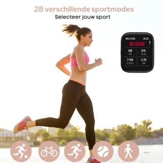 FOXLY® Smartwatch X12 HD Touchscreen Roze