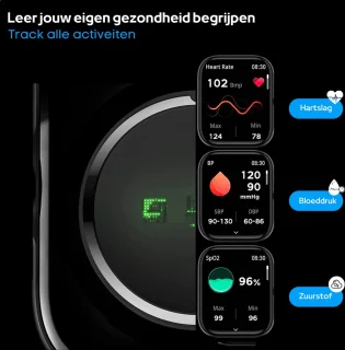 FOXLY® Smartwatch X12 Zwart