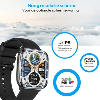 FOXLY® Smartwatch X12 Zwart