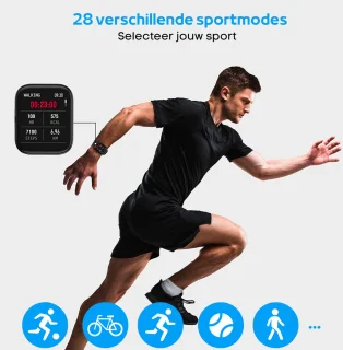 FOXLY® Smartwatch X12 Zwart