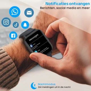 FOXLY® Smartwatch X12 Zwart