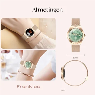 Frenkies Smartwatch Dames Rose Goud AMOLED