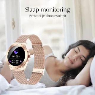 Frenkies Smartwatch Dames Rose Goud AMOLED