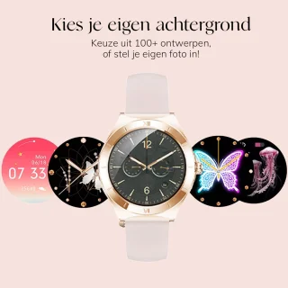 Frenkies Smartwatch Dames Rose Goud AMOLED