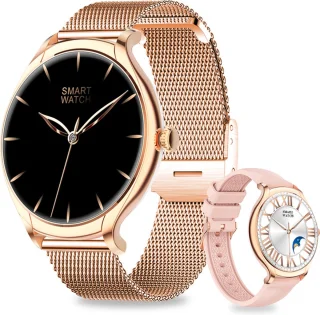 Frenkies Smartwatch Dames Rose Goud