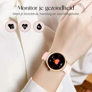 Frenkies Smartwatch Dames Rose Goud