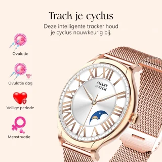 Frenkies Smartwatch Dames Rose Goud