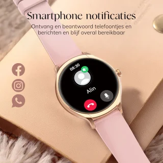 Frenkies Smartwatch Dames Rose Goud