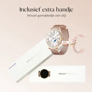 Frenkies Smartwatch Dames Rose Goud