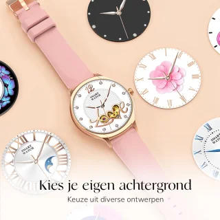 Frenkies Smartwatch Dames Rose Goud