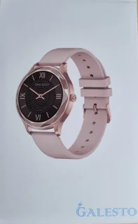 GALESTO Smartwatch Diamond Rosé Goud Stalen Band