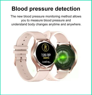GALESTO Smartwatch Diamond Rosé Goud Stalen Band