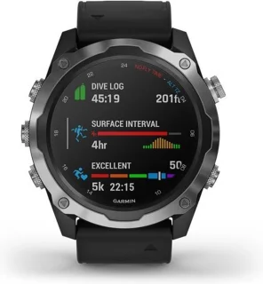Garmin Descent Mk2 Smartwatch 010-02132-10 zwart silicone