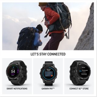 Garmin Epix Pro 47mm Smartwatch Zwart