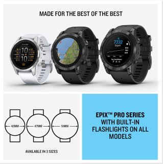 Garmin Epix Pro 47mm Smartwatch Zwart