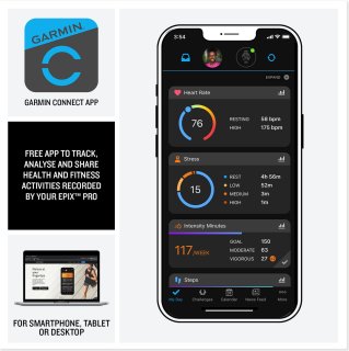 Garmin Epix Pro 47mm Smartwatch Zwart