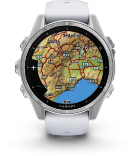 Garmin fenix 8 43mm Smartwatch Zilver Wit