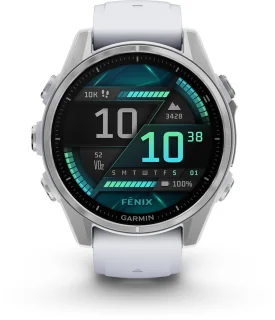 Garmin fenix 8 43mm Smartwatch Zilver Wit