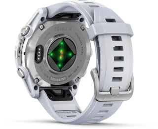 Garmin fenix 8 43mm Smartwatch Zilver Wit