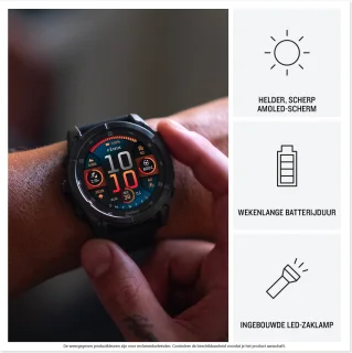 Garmin fenix 8 51mm Multisport Smartwatch Donkergrijs/Zwart