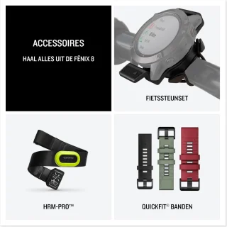 Garmin fenix 8 51mm Multisport Smartwatch Donkergrijs/Zwart