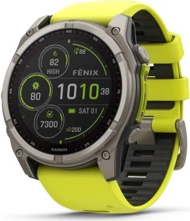 Garmin Fenix 8 51mm Smartwatch - Graphite Titanium / Geel