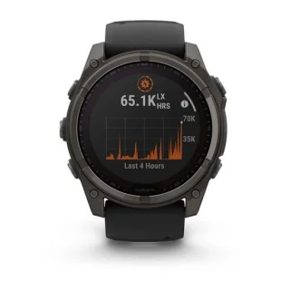 Garmin Fenix 8 Solar Sapphire 51mm titanium zwart/grijs
