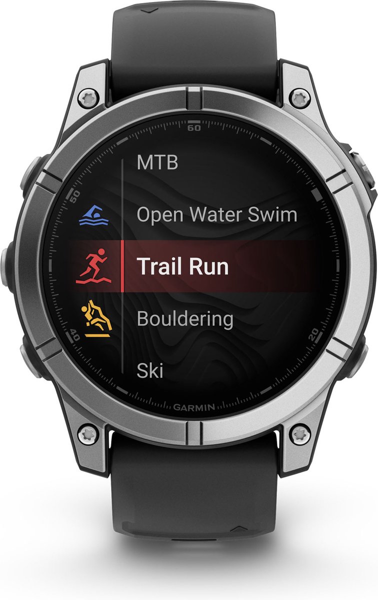 Garmin fēnix E 47mm AMOLED multisport smartwatch donkergrijs/zwart
