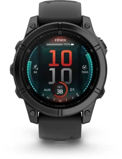 Garmin fēnix E 47mm AMOLED Multisport Smartwatch Donkergrijs/Zwart