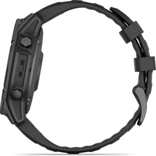 Garmin fēnix E 47mm AMOLED Multisport Smartwatch Donkergrijs/Zwart