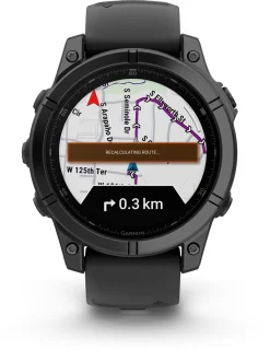 Garmin fēnix E 47mm AMOLED Multisport Smartwatch Donkergrijs/Zwart