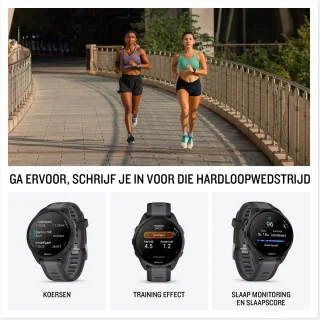 Garmin Forerunner 165 Hardloophorloge Black-Slate Grey