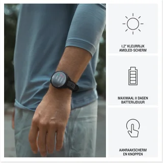 Garmin Forerunner 165 Hardloophorloge Black-Slate Grey
