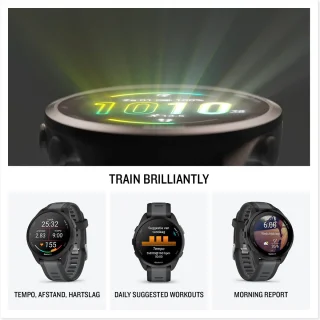 Garmin Forerunner 165 Hardloophorloge Black-Slate Grey