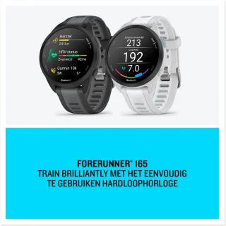 Garmin Forerunner 165 Hardloophorloge Black-Slate Grey