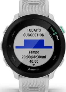 Garmin Forerunner 55 Hardloophorloge 42mm Whitestone