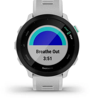 Garmin Forerunner 55 Hardloophorloge 42mm Whitestone
