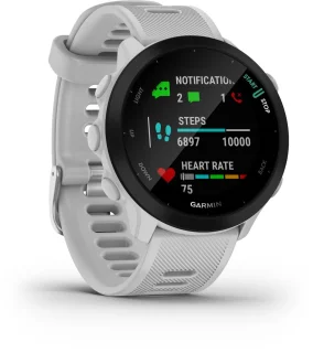 Wat vinden we goed aan de Garmin Forerunner 55 Sporthorloge 42 mm Whitestone
