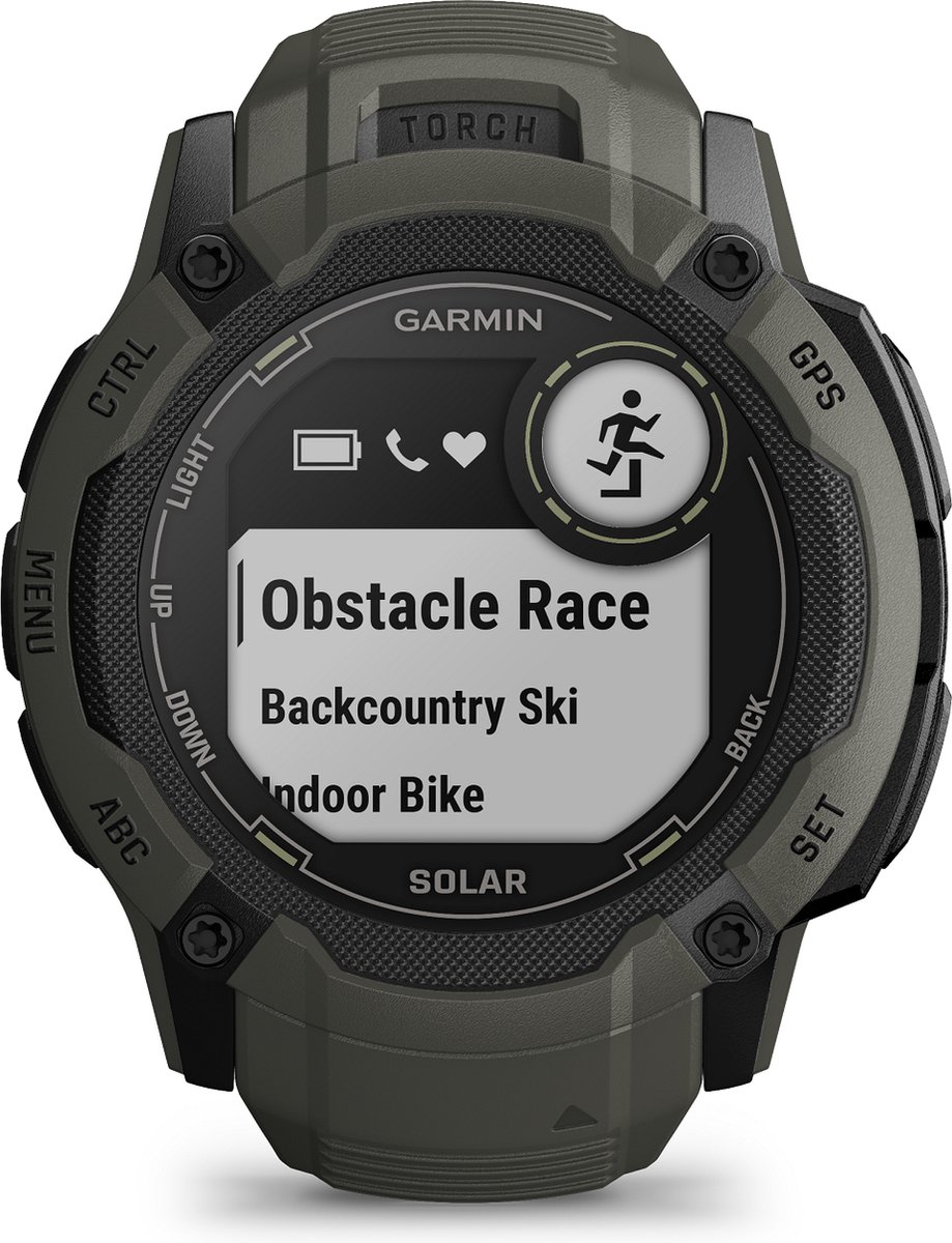 Garmin Instinct 2X Solar Smartwatch Moss