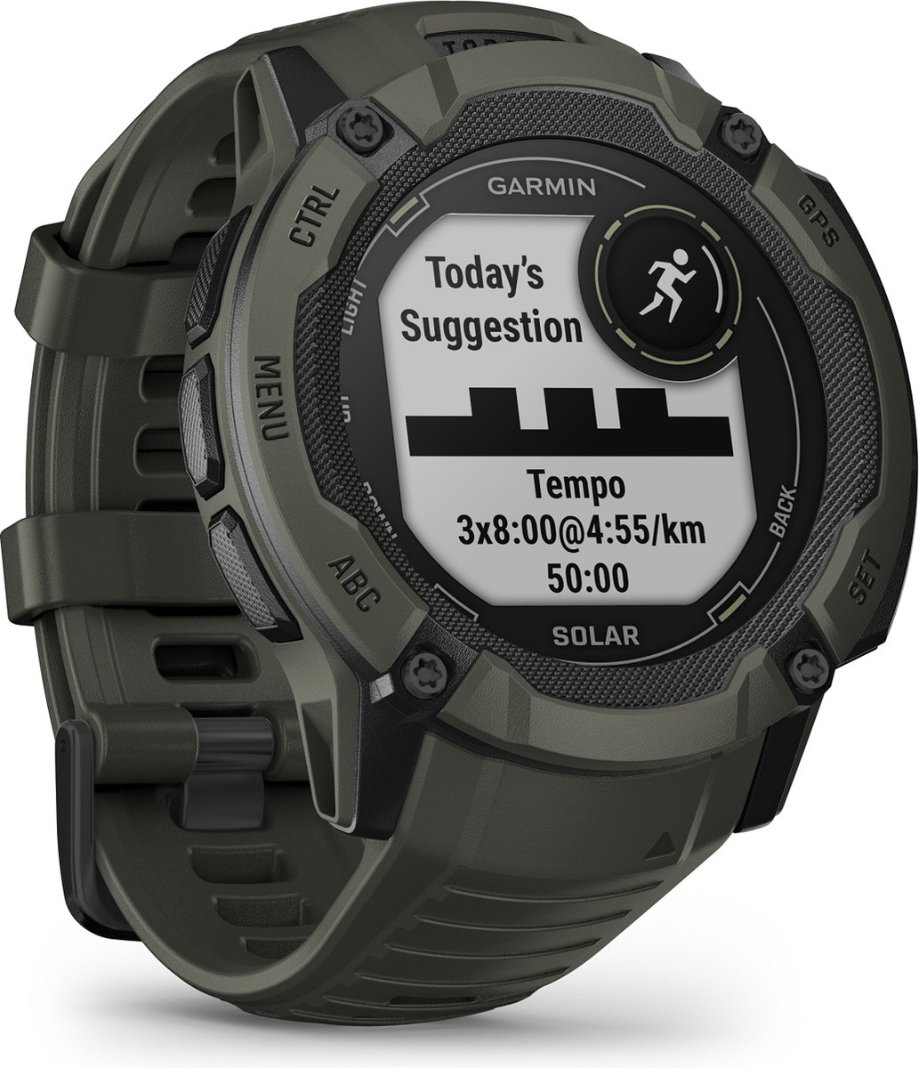 Garmin Instinct 2X Solar Smartwatch Moss