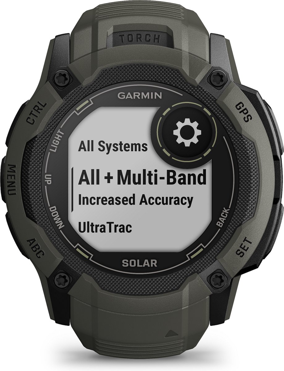 Garmin Instinct 2X Solar Smartwatch Moss