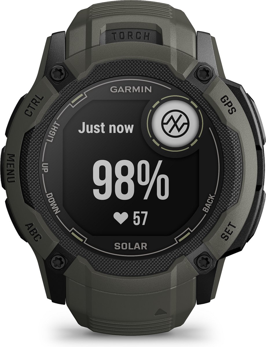 Garmin Instinct 2X Solar Smartwatch Moss