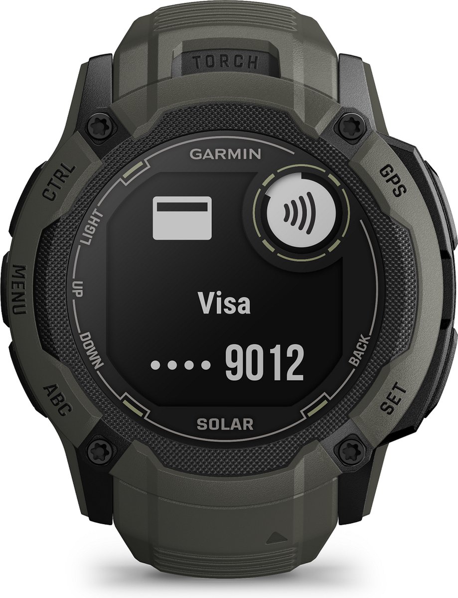Garmin Instinct 2X Solar Smartwatch Moss