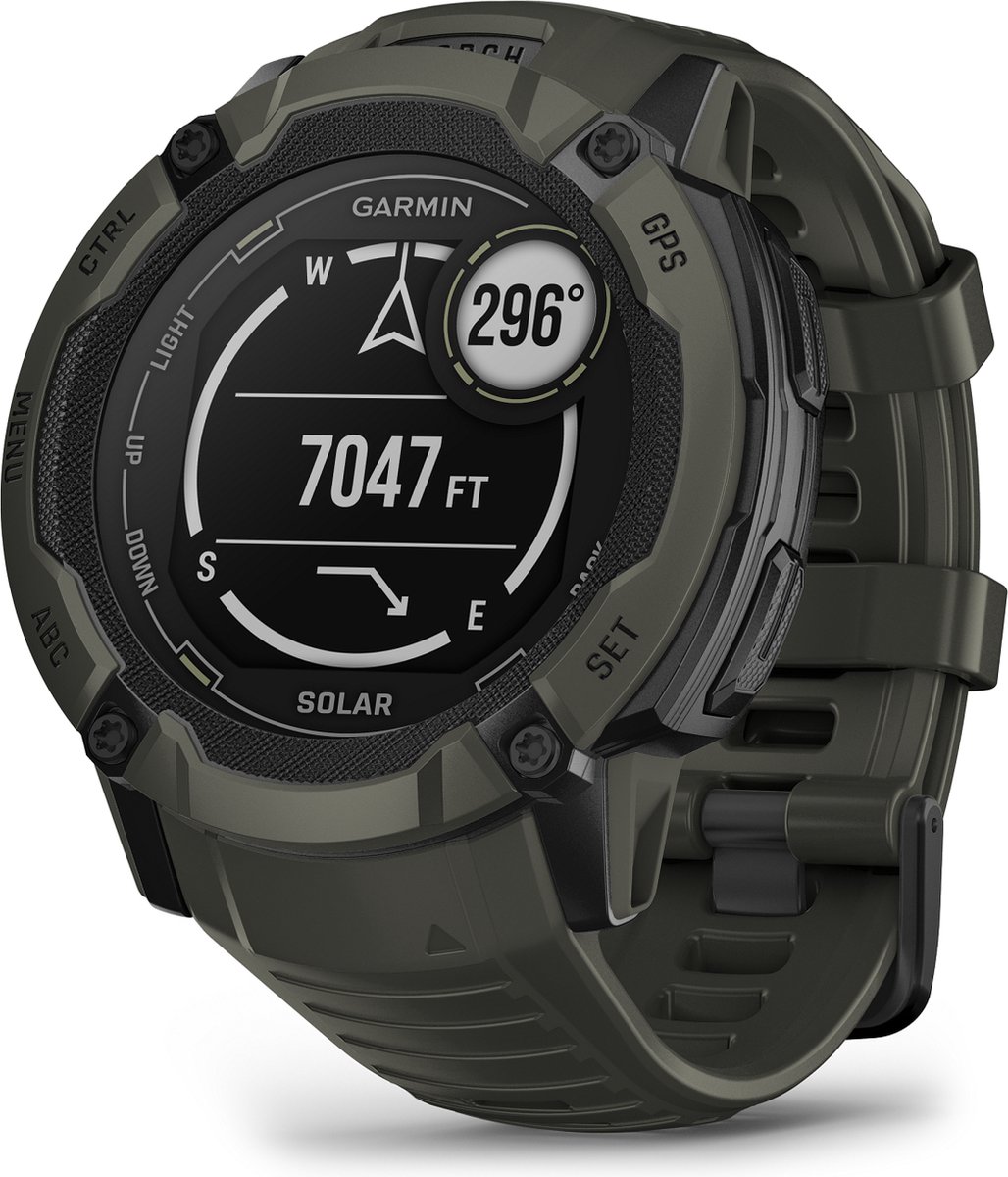 Garmin Instinct 2X Solar Smartwatch Moss