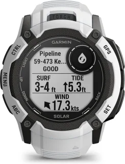 Garmin Instinct 2X Solar Smartwatch Whitestone