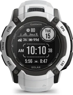Garmin Instinct 2X Solar Smartwatch Whitestone