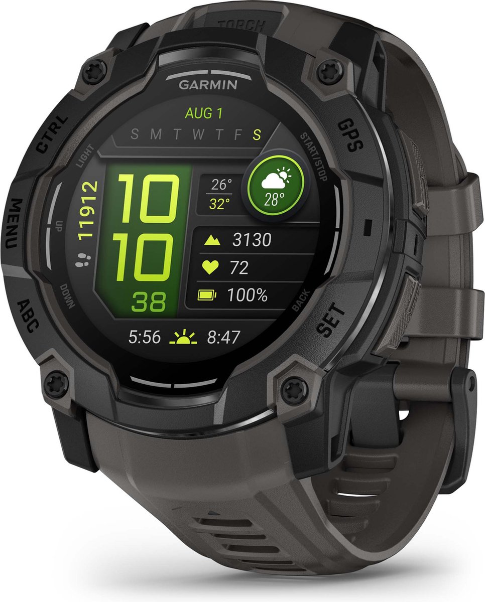 Wat vinden we goed aan de Garmin Instinct 3 AMOLED Black Bezel Charcoal Band