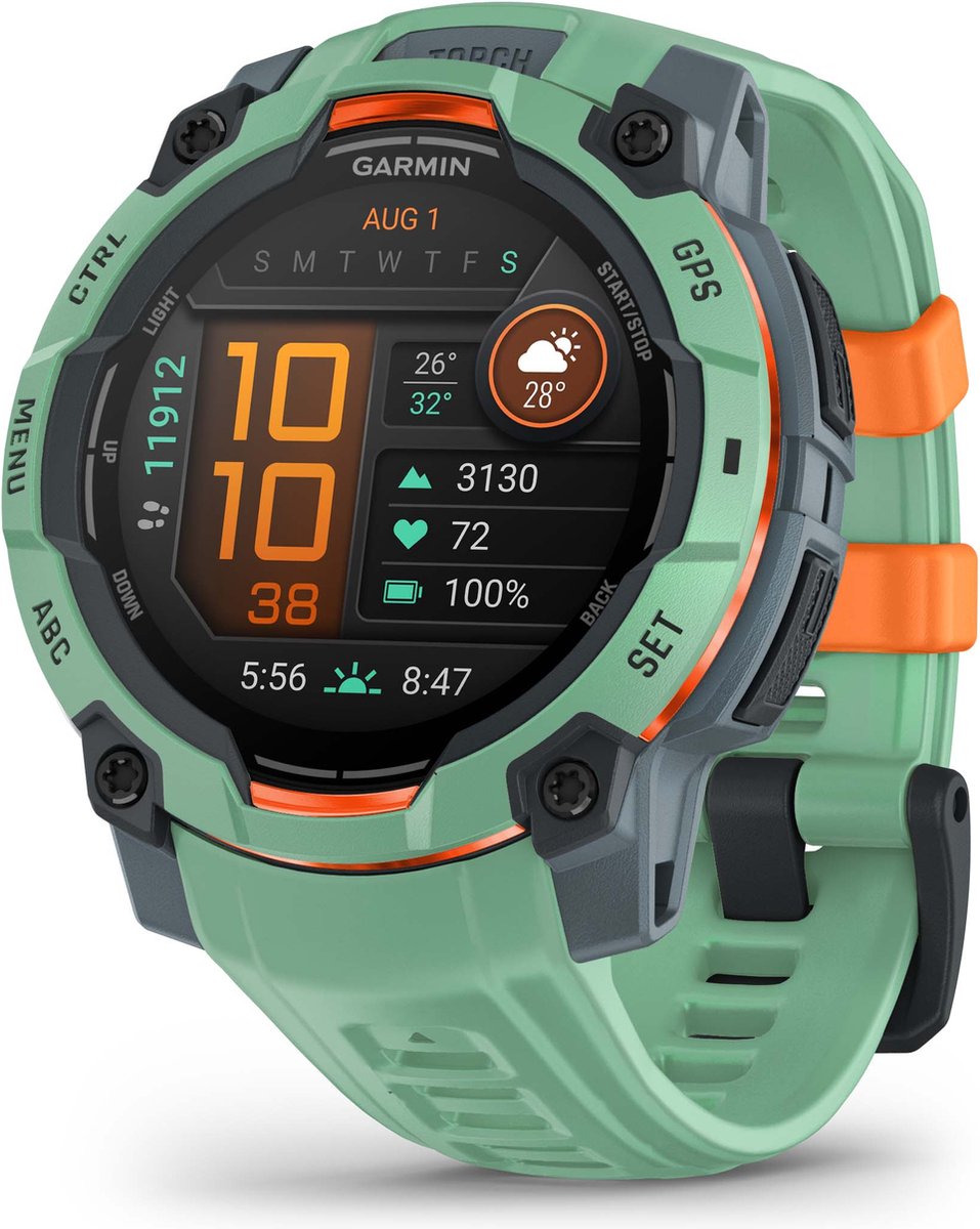 Wat vinden we goed aan de Garmin Instinct 3 AMOLED Neo Tropic